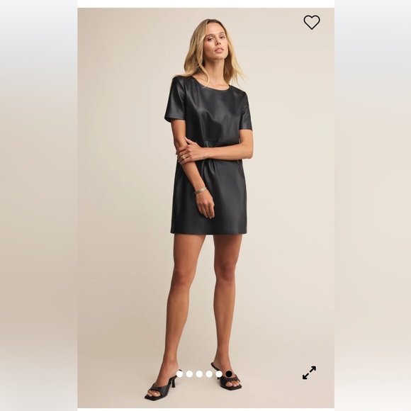 Z Supply London Faux Leather Dress, Large - Picture 9 of 15